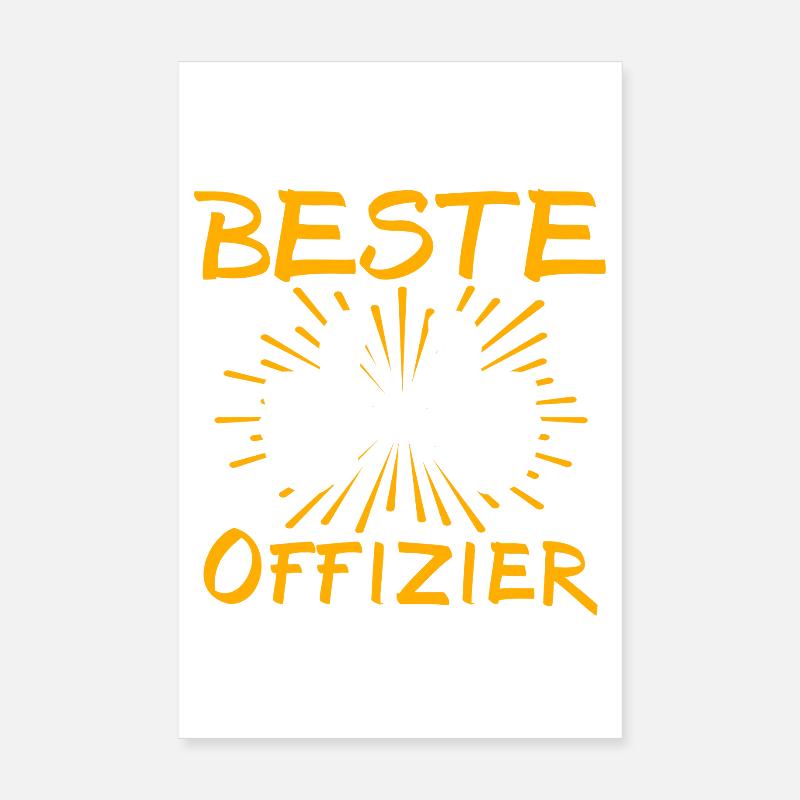 Offizier Geschenkidee Poster 20x30 cm