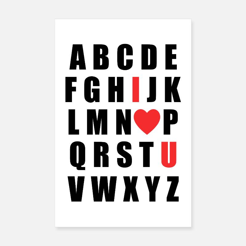 Valentine's Day Design – Romantic Gift Love Poster 8" x 12" (20x30 cm)