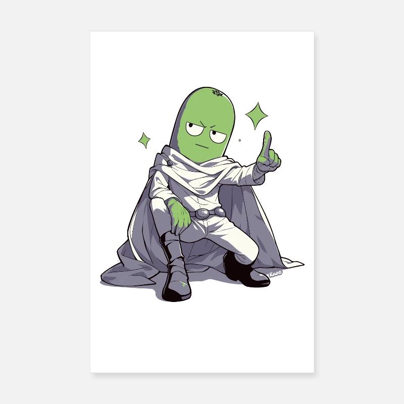 Le Concombre, le Héros Galactique du Concombre au Cap Poster 20 x 30 cm