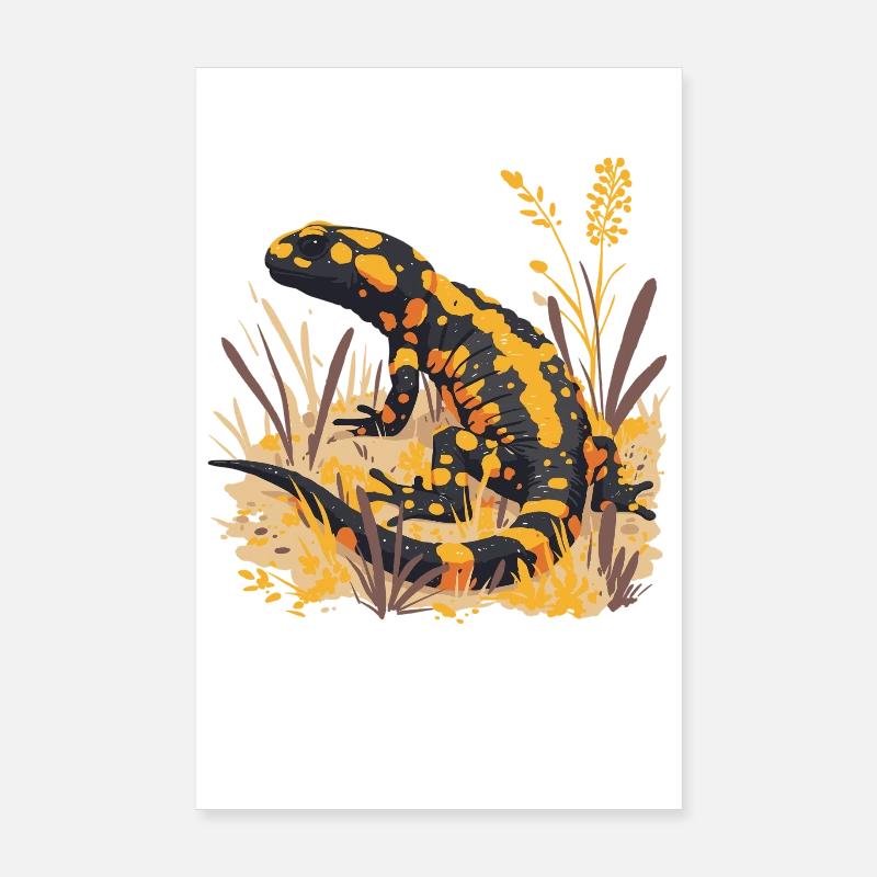 Salamandre de feu Salamandre Poster 20 x 30 cm