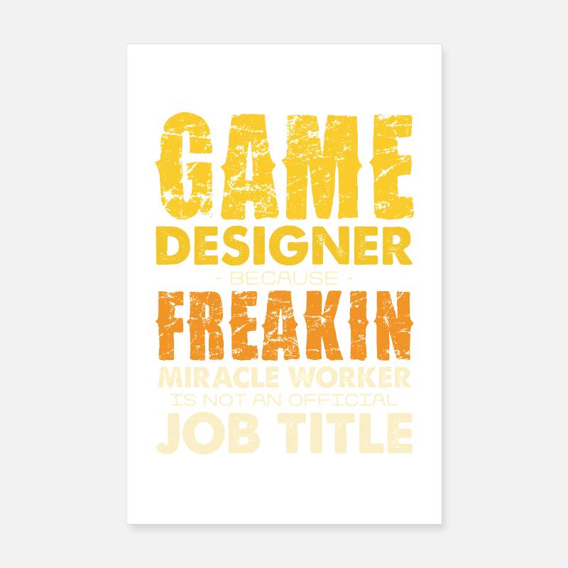 Game Designer Wunderwerker Poster 8" x 12" (20x30 cm)