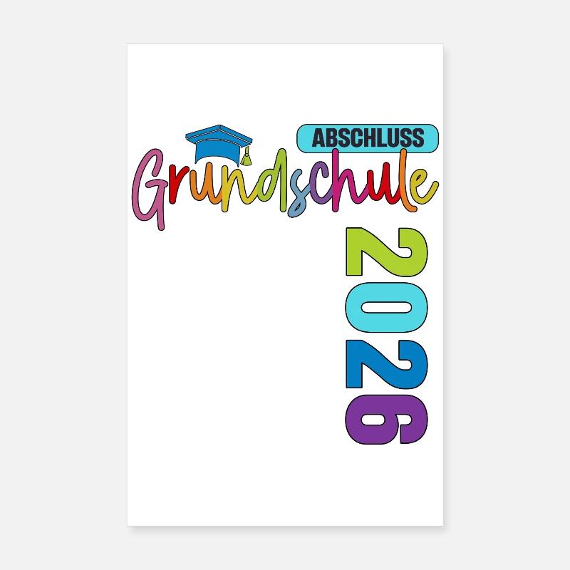 Abschluss 2026 Grundschule Poster 20x30 cm