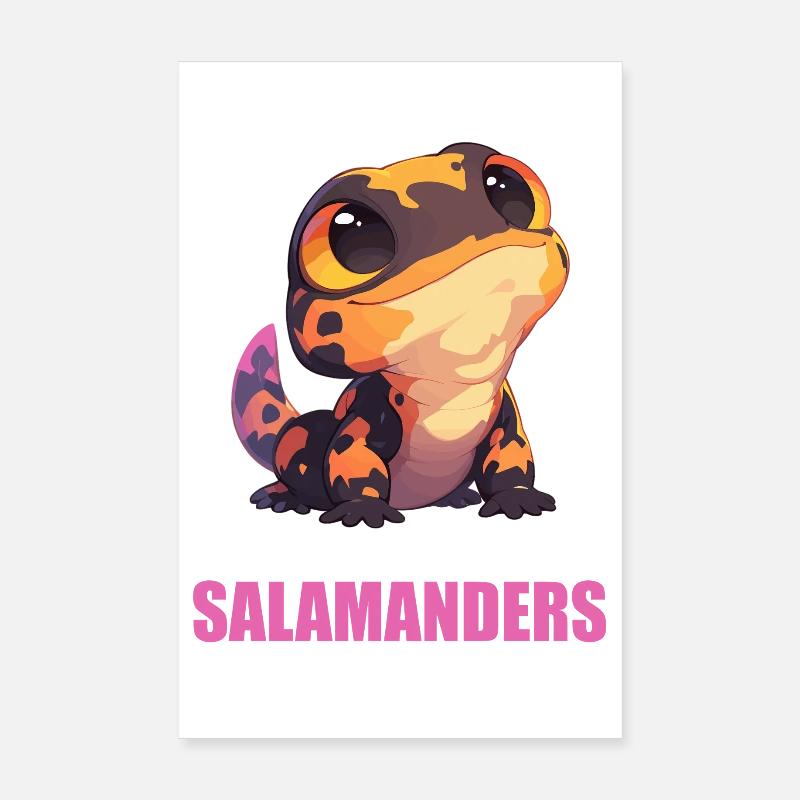 Feuersalamander Salamander Poster 20x30 cm
