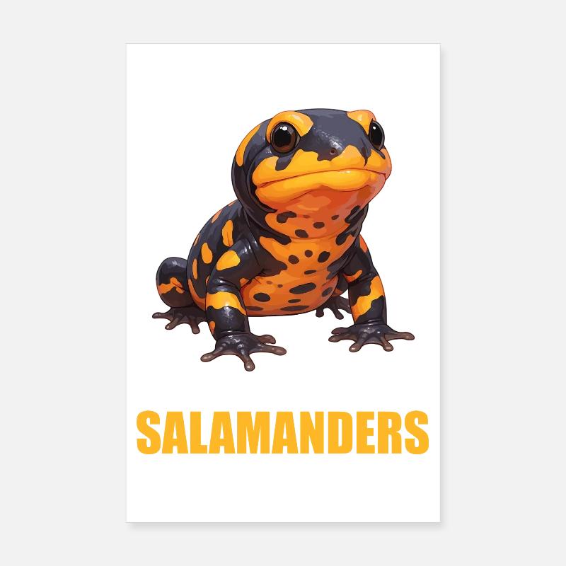 Fire Salamander Salamander Poster 8" x 12" (20x30 cm)