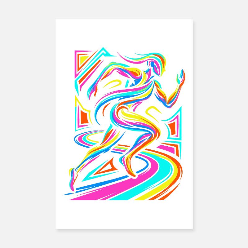 Läufer Poster 20x30 cm