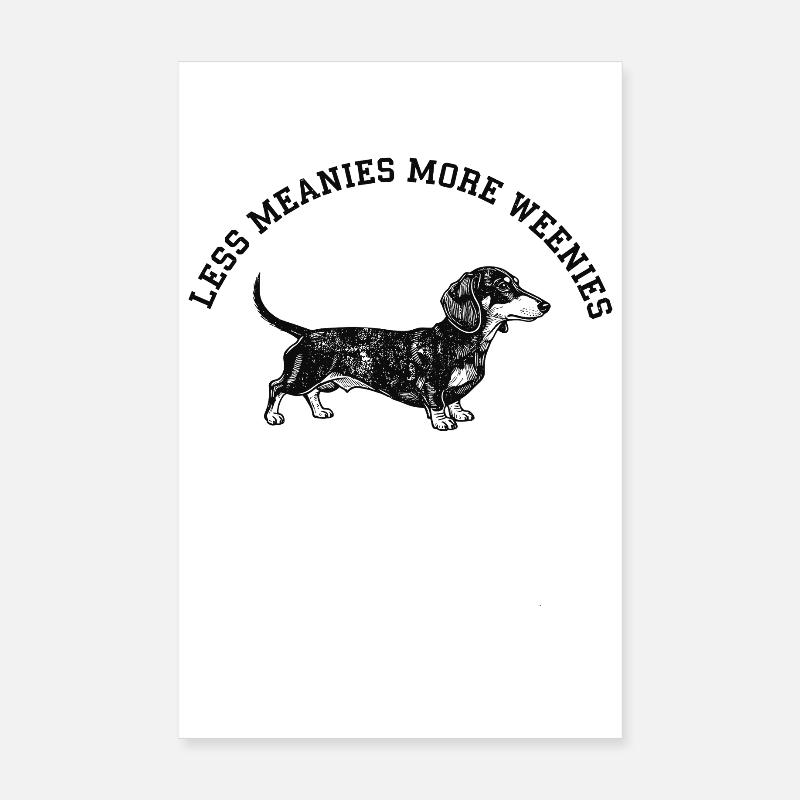 Blague sur les teckels moins méchante, plus de saucisses Poster 20 x 30 cm