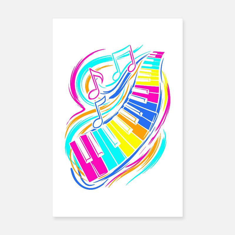 Clavier de piano Poster 20 x 30 cm