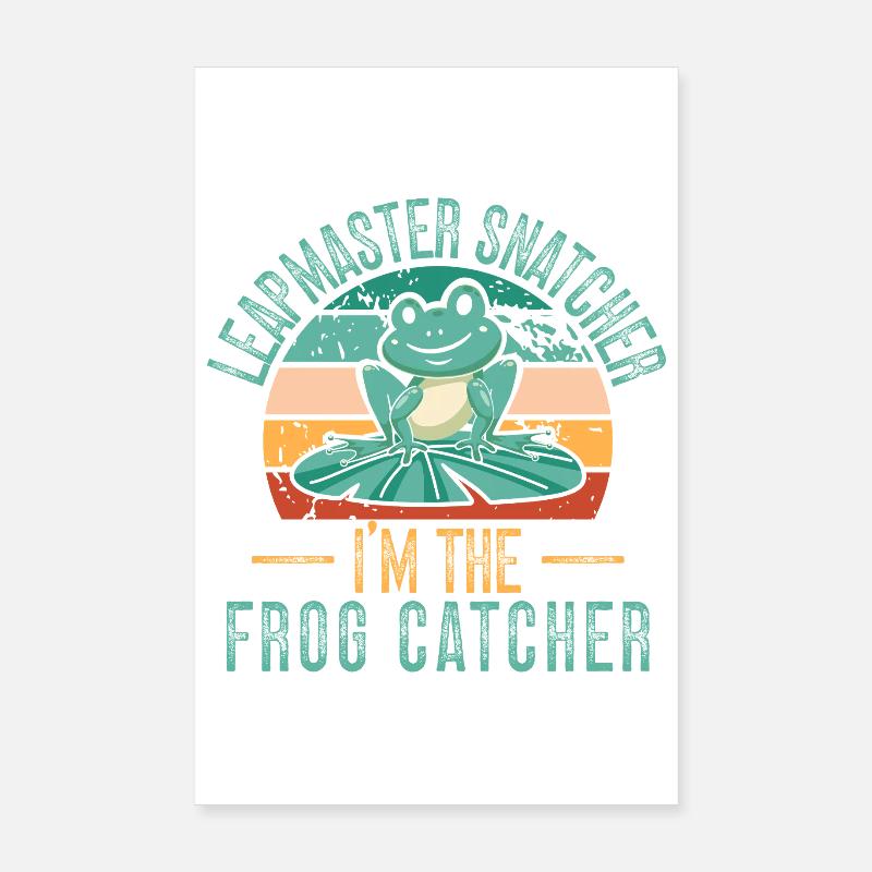 Grenouille Attrapeuse, Sauteuse, Grenouille Attrapeuse, Ravisseur, Poster 20 x 30 cm