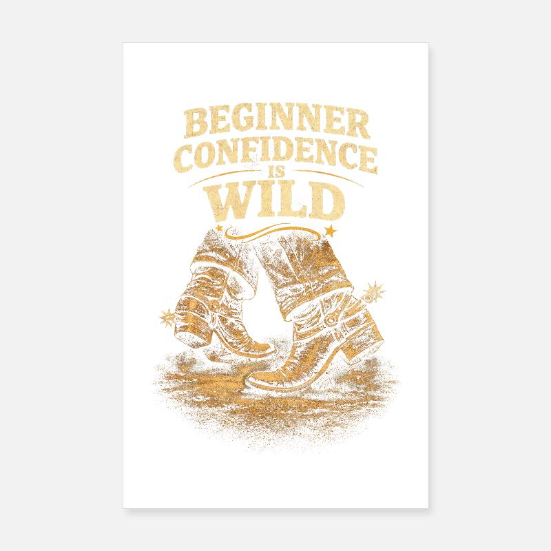 Line Dance Line Dancer Beginner Confidence Is Wild Poster 20x30 cm