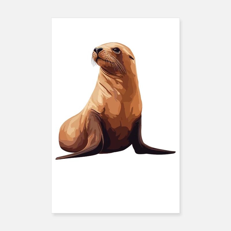 Lions de mer Lion de mer Poster 20 x 30 cm