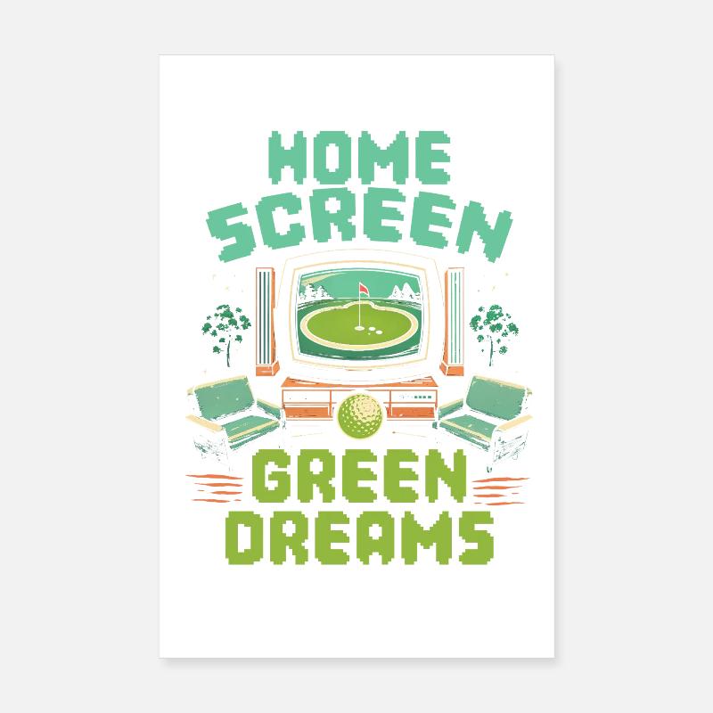 Simulateur de golf Poster 20 x 30 cm