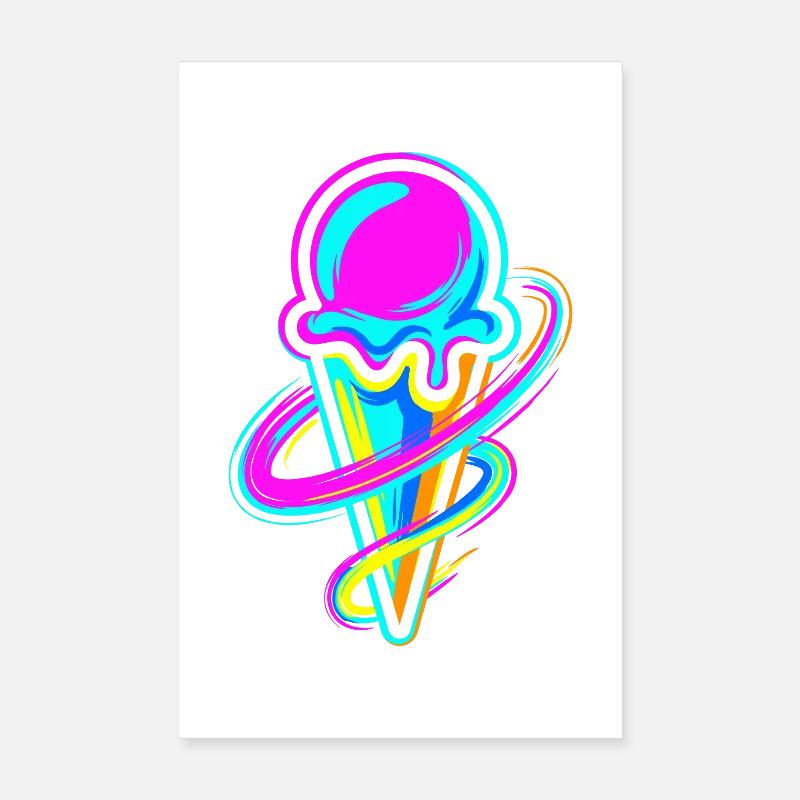 Eiscreme Poster 20x30 cm