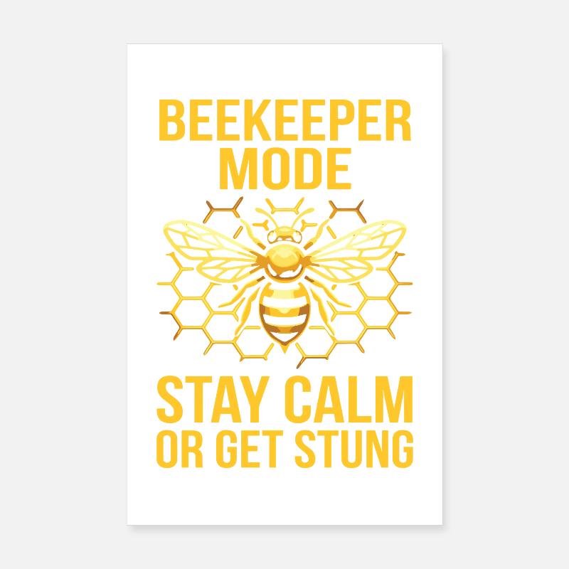 Déclaration de mode apicultrice Poster 20 x 30 cm
