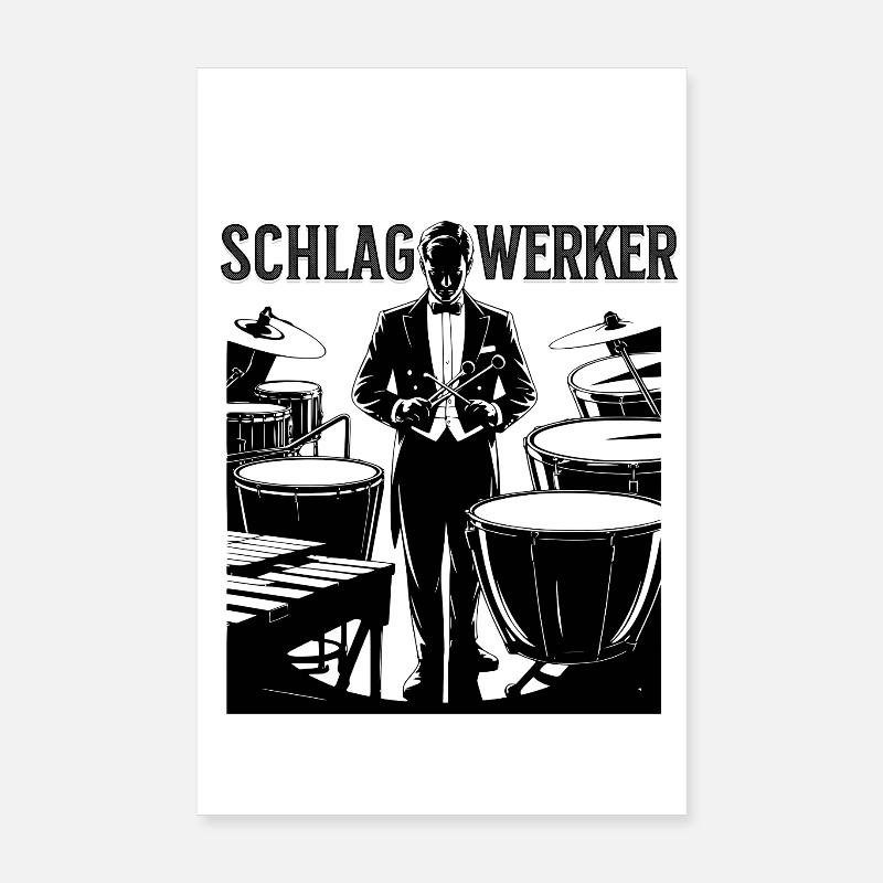 Timpani - percussion orchestra timpanist percussion Poster 8" x 12" (20x30 cm)