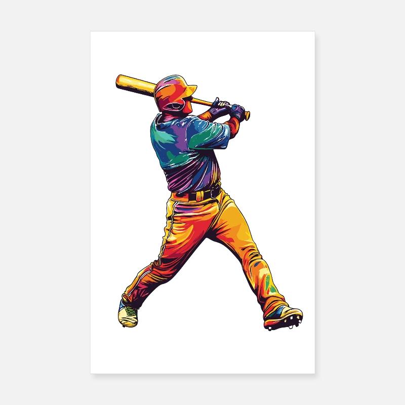 Baseballschlag Poster 20x30 cm