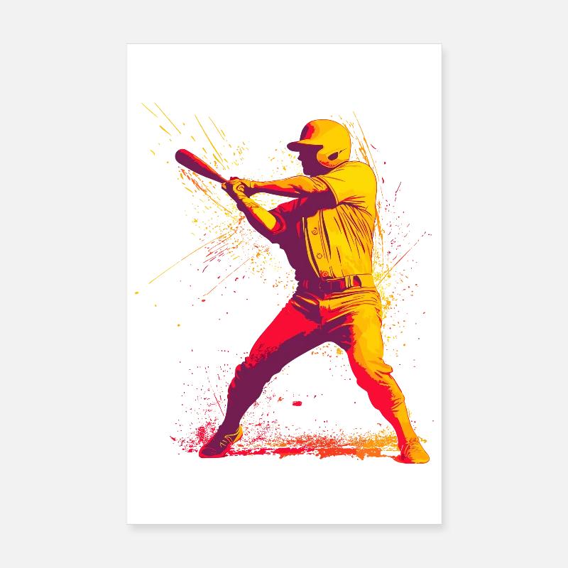 Base-ball Poster 20 x 30 cm