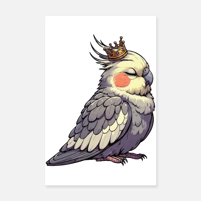 Calopsitte Calopsitte Calopsitte Oiseau calopsitte Poster 20 x 30 cm