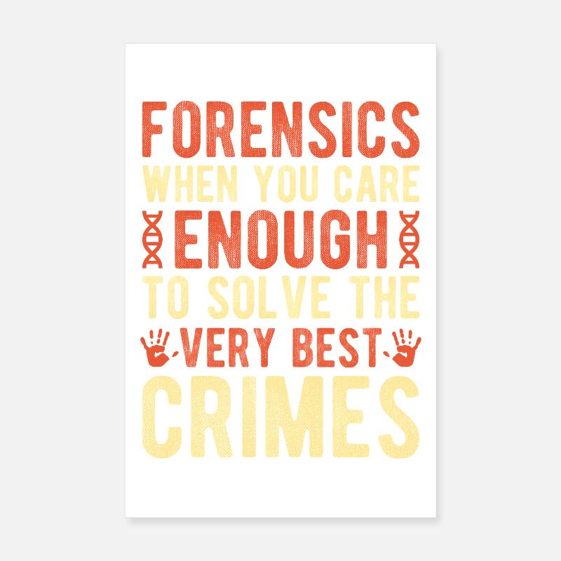 Majeure en sciences forensiques suffit pour résoudre le meilleur Poster 20 x 30 cm