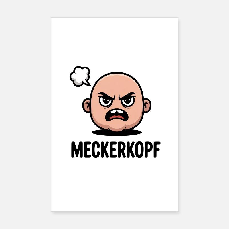 Complainer Funny Grumpy Cartoon Poster 8" x 12" (20x30 cm)