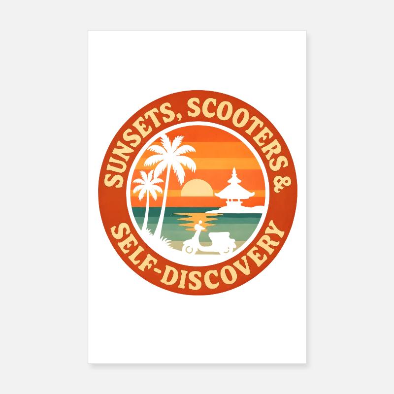 Sunsets & Self-Discovery | Bali Poster 8" x 12" (20x30 cm)