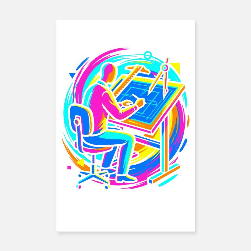 architect Poster 8" x 12" (20x30 cm)