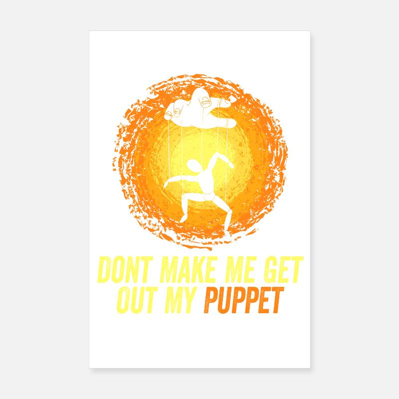 Puppet Master Pun Tee Poster 20x30 cm