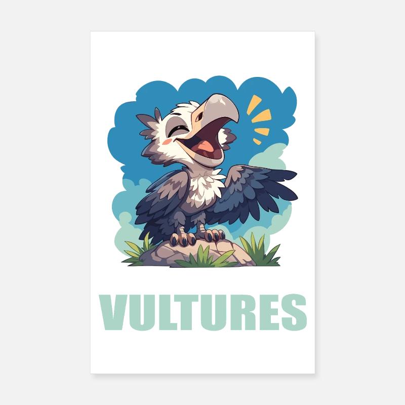 Vulture Poster 8" x 12" (20x30 cm)