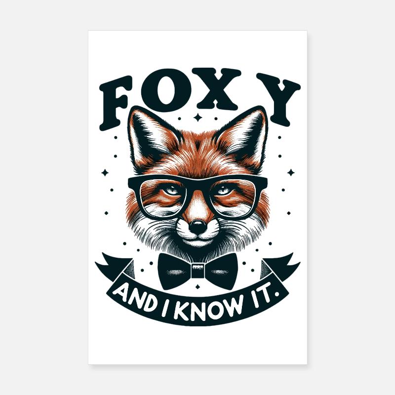 Nœud papillon Foxy Nerd Poster 20 x 30 cm