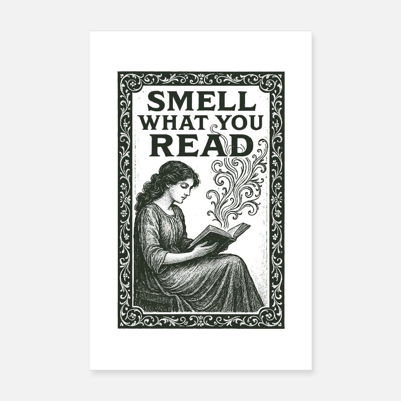 Sens ce que tu lis | Odeur de livre Poster 20 x 30 cm
