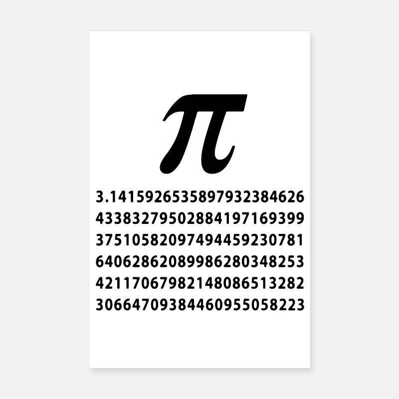 Pi greco Poster 20x30 cm
