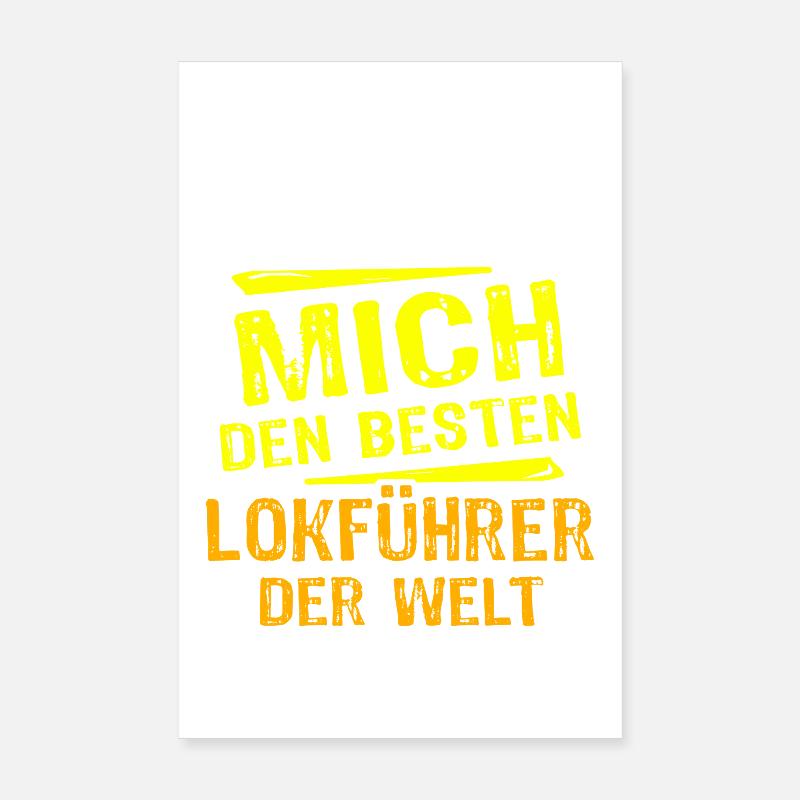 Train Driver Gift Poster 8" x 12" (20x30 cm)