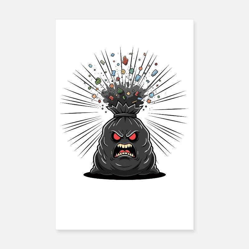 Épidémie de Sac de Rage Poster 20 x 30 cm