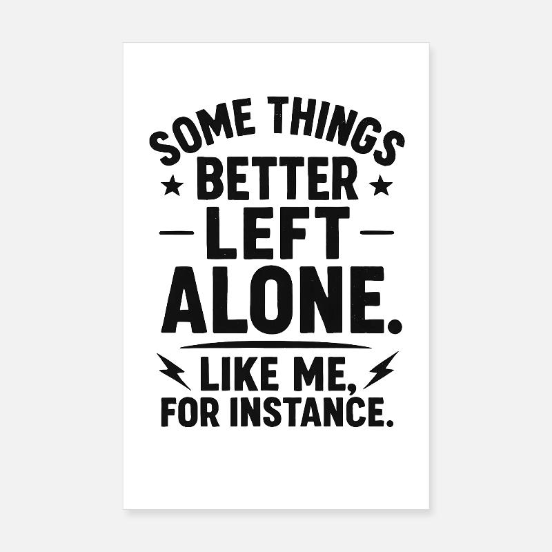 Lustiger Spruch Introvertierte Nerds Geschenkidee Poster 20x30 cm
