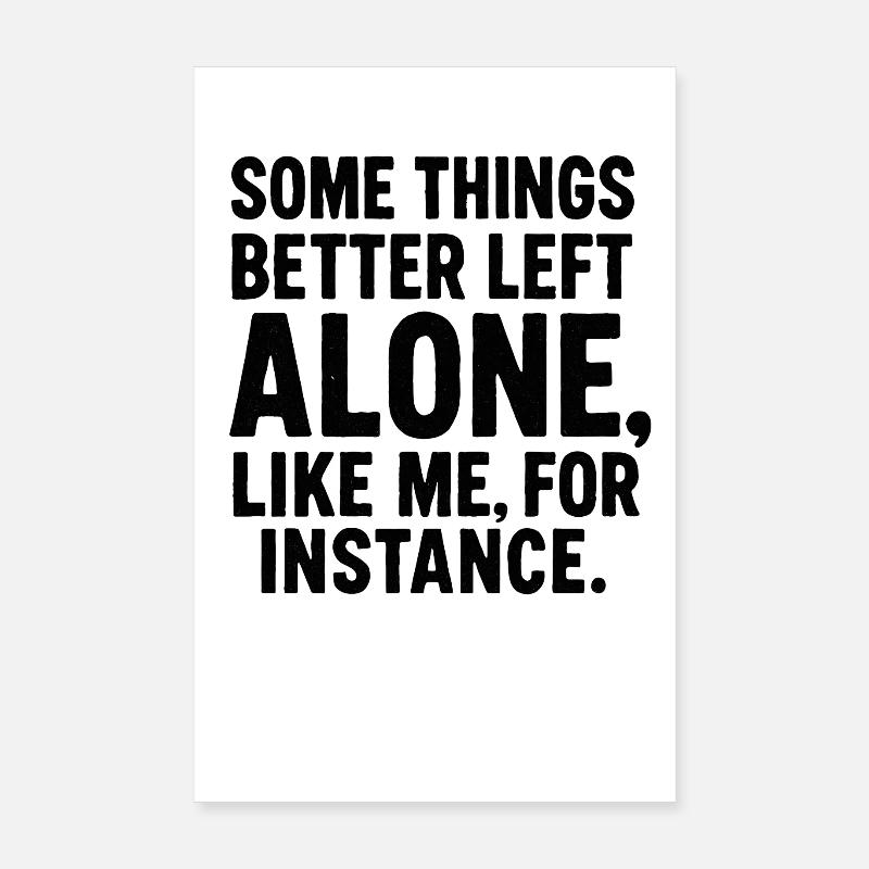 Lustiger Spruch Introvertierte Nerds Geschenkidee Poster 20x30 cm