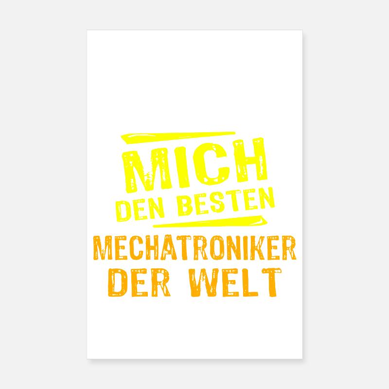 Mechatroniker Geschenk Poster 20x30 cm