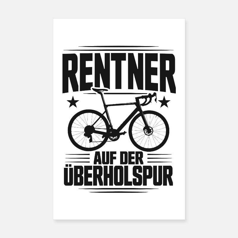 Les retraités dans la voie rapide Poster 20 x 30 cm