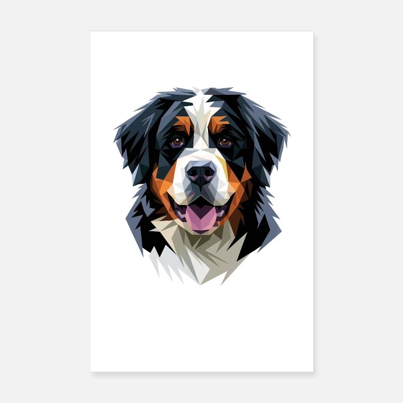 Berner Sennenhund Süße Hunde Schweizer Sennenhunde Poster 20x30 cm