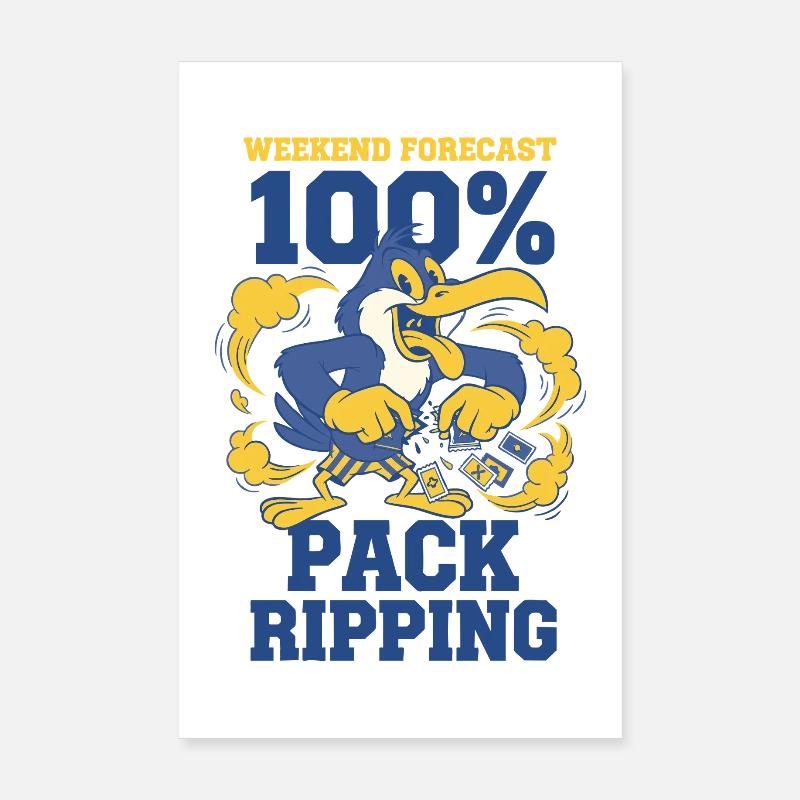 Weekend Forecast Pack Ripping Card Collector Poster 8" x 12" (20x30 cm)