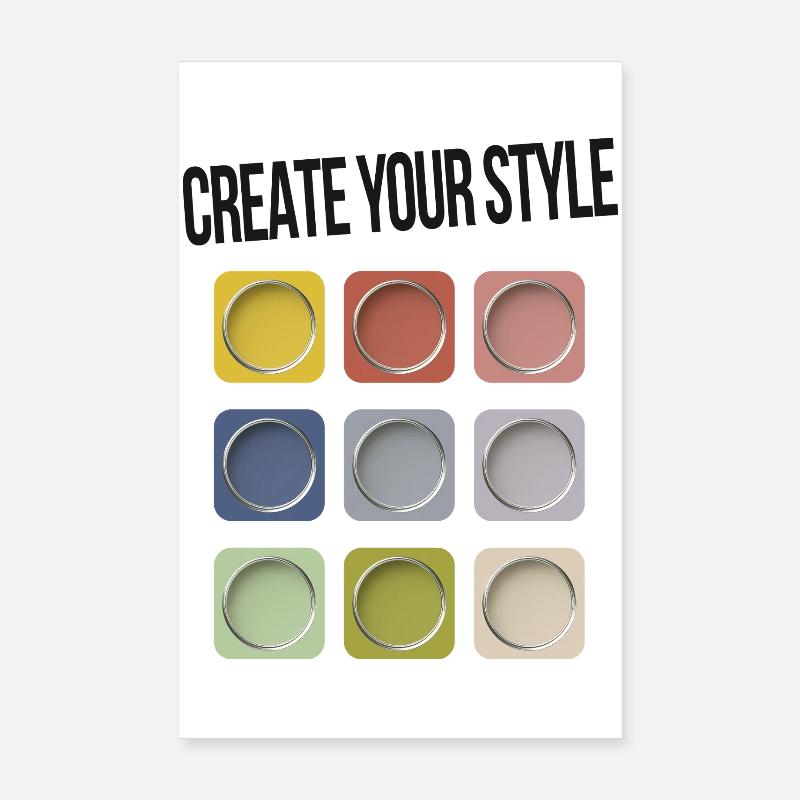 Create Your Style – Modern Statement Poster 8" x 12" (20x30 cm)