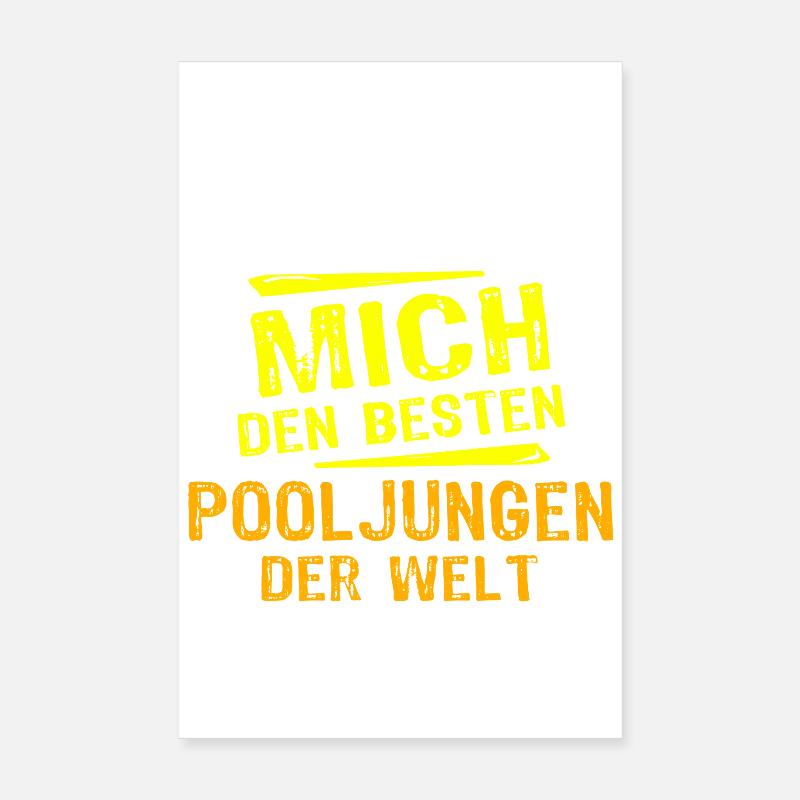 Pool Boy Gift Poster 8" x 12" (20x30 cm)