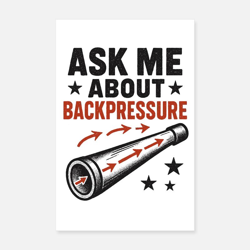 Demandez-moi à propos de la contre-pression | Didgeridoo Technique Poster 20 x 30 cm