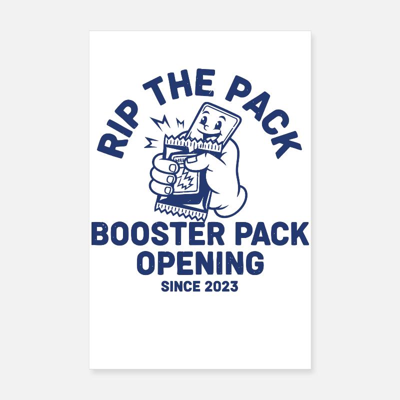 Rip The Pack Booster Pack Opening trading card Poster 8" x 12" (20x30 cm)