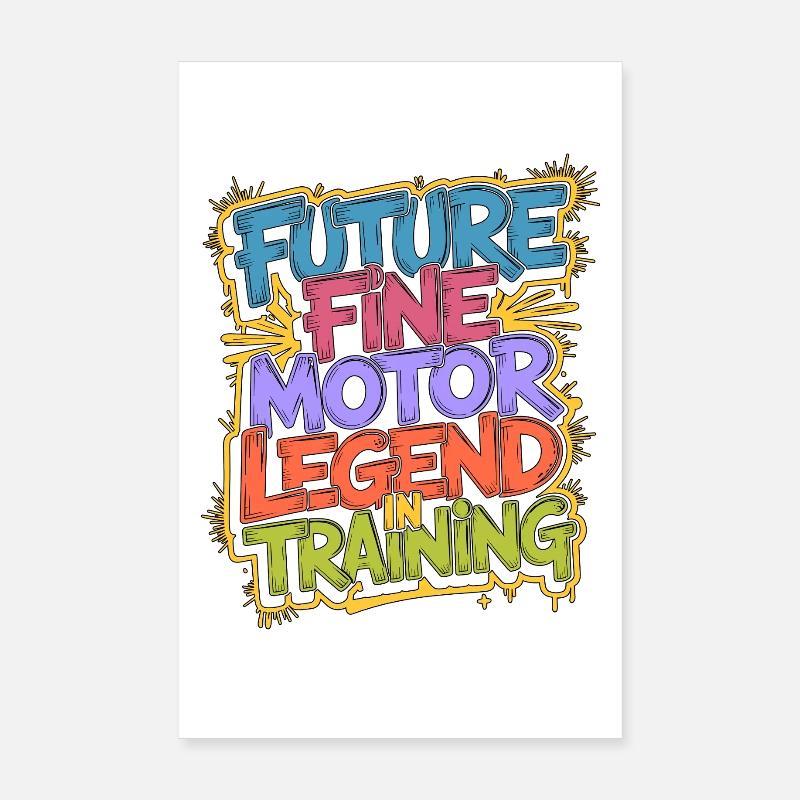 Pediatric OT Future Fine Motor Child Development Poster 8" x 12" (20x30 cm)