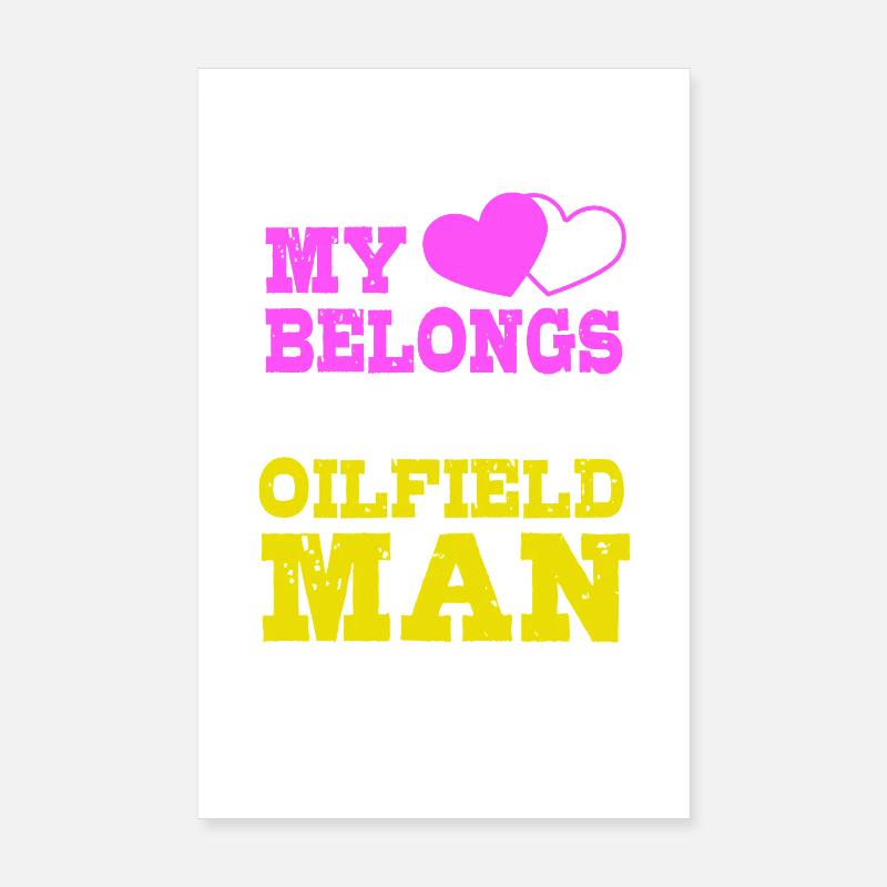 Ölfeld Ehefrau Bohrinsel Ölbohrinsel Poster 20x30 cm