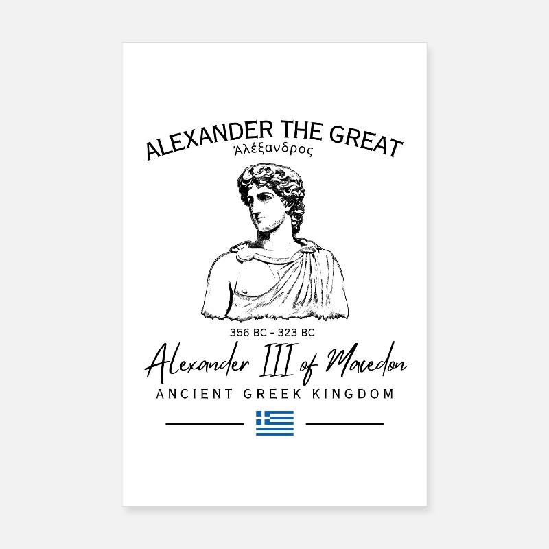 Alexander The Great Ancient Greece Macedonian King Poster 20x30 cm