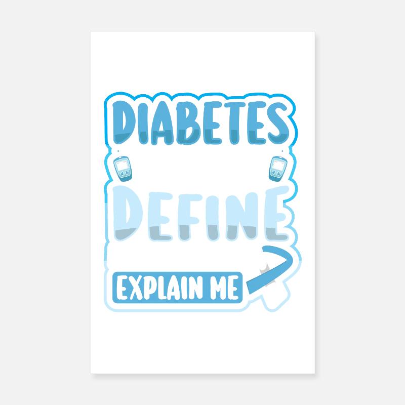 Diabète de type 1 Poster 20 x 30 cm