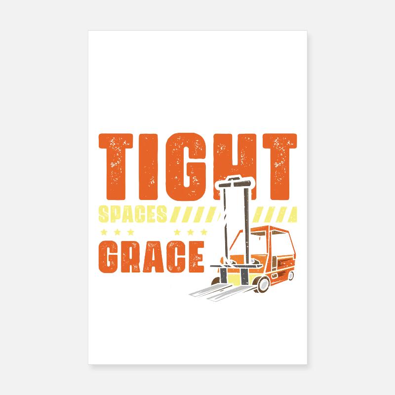 Staplerfahrer Englisch Spruch Stapler Poster 20x30 cm