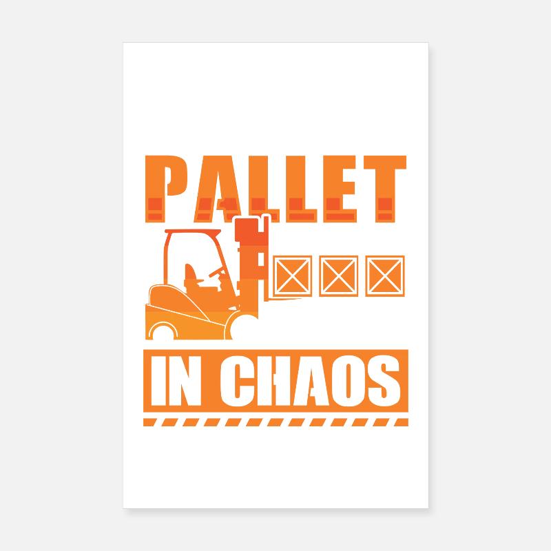 Conducteur de chariot élévateur en anglais Évanché élévateur Poster 20 x 30 cm