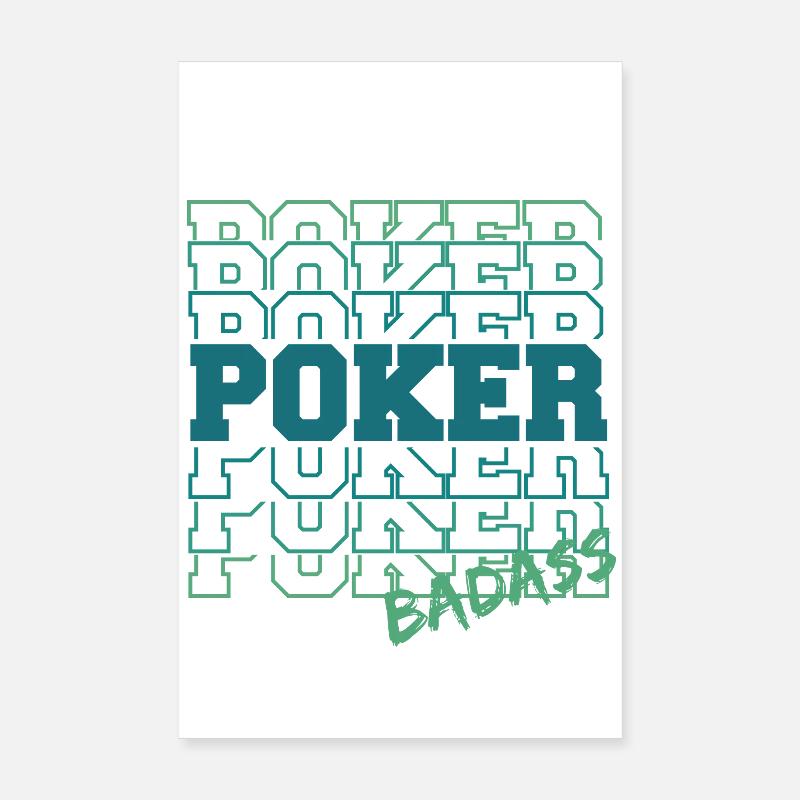 Cooler Poker-Gradienten-Tippfehler Poster 20x30 cm