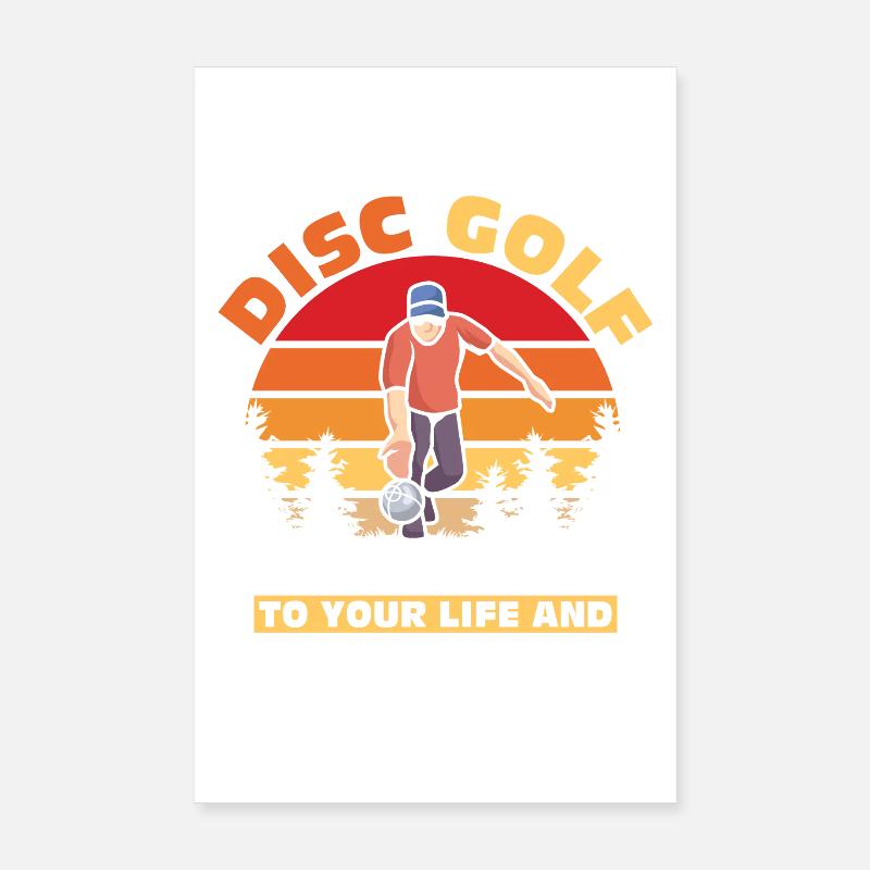 Disc Golf Geschenke Discgolf Poster 20x30 cm